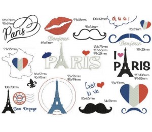 Stickserie - Paris Paris
